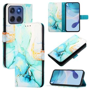 ART MARBLE Peňaženkový kryt pre Motorola Edge 60 / Edge 60 Fusion GREEN
