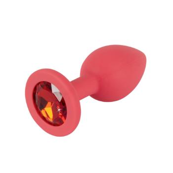 Silikónový análny kolík Jewel Red Plug small​