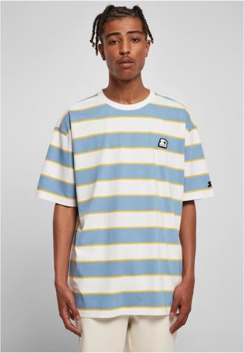 Starter Block Stripes Tee wht/hrznblu/clfrniyllw - L