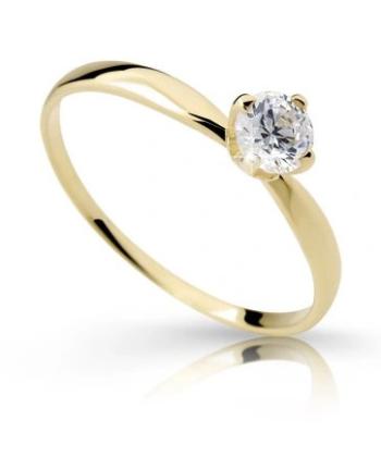 Cutie Diamonds Pôvabný prsteň zo žltého zlata s diamantom DZ6726-2365-10-X-1 54 mm
