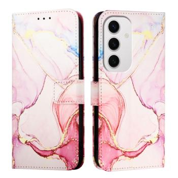 ART MARBLE Peňaženkový kryt pre Samsung Galaxy S24 FE 5G ROSE GOLD