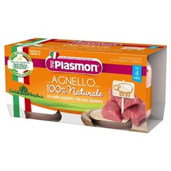 PLASMON bezlepkový mäsový s obilím, jahňacie bez škrobu a soli 2× 80 g, 4 mes.+ (8001040011034)