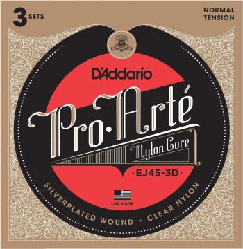 D'Addario EJ45-3D Nylonové struny pre klasickú gitaru