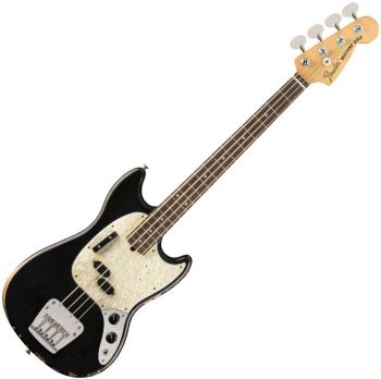 Fender JMJ Road Worn Mustang Bass RW Black Elektrická basgitara