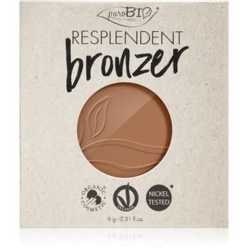 puroBIO Cosmetics Resplendent bronzer náhradná náplň odtieň 01 Pale Brown 9 g