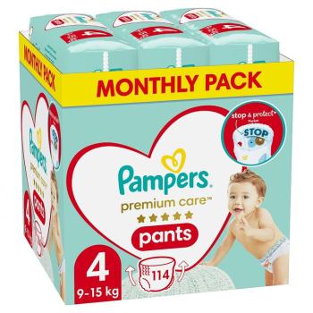 PAMPERS Premium Care 4 9-15 kg 114 ks,PAMPERS Premium Care Nohavičky plienkové veľ. 4 (9-15 kg) 114 ks