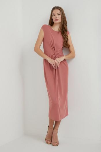 Šaty Lauren Ralph Lauren ružová farba,mini,áčkový strih,250925972