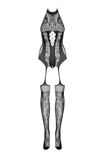 Čierne bodystockings F240