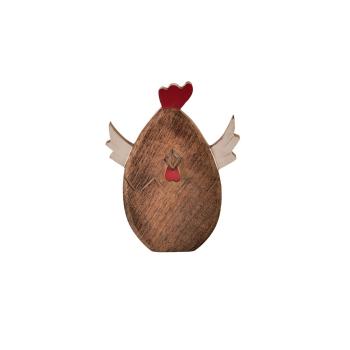 Pui de Paște InDecor din lemn de mango , 19 x 3 x25 cm, S