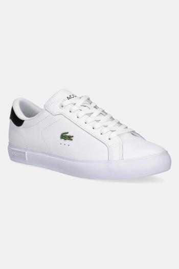 Kožené sandále Lacoste POWERCOURT pánske, biela farba, 49SMA0081