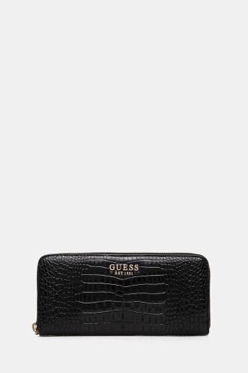 Peňaženka Guess LAUREL dámska, čierna farba, SWCZ85 00146