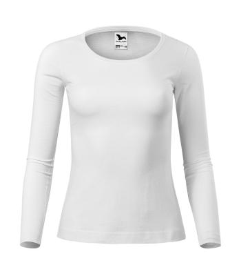 MALFINI Dámske tričko s dlhým rukávom Fit-T Long Sleeve - Biela | XXL