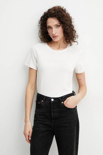 Tričko Guess dámske, béžová farba, O5GI02 KBBU1