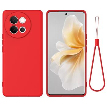 RUBBER Ochranný obal pre Vivo V40 Lite 5G červený
