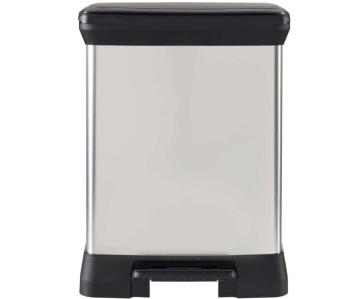 CURVER Odpadkový kôš DECO BIN 18L + 10L | strieborná