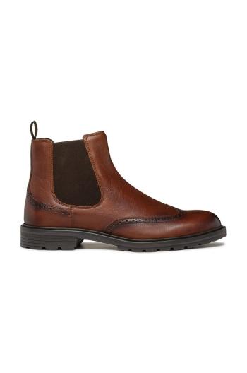 Topánky chelsea Geox U WALK PLEASURE C pánske, hnedá farba, U46HAC 00064 C6002