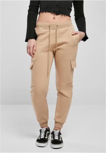 Urban Classics Ladies Cargo Sweat Pants unionbeige - 5XL