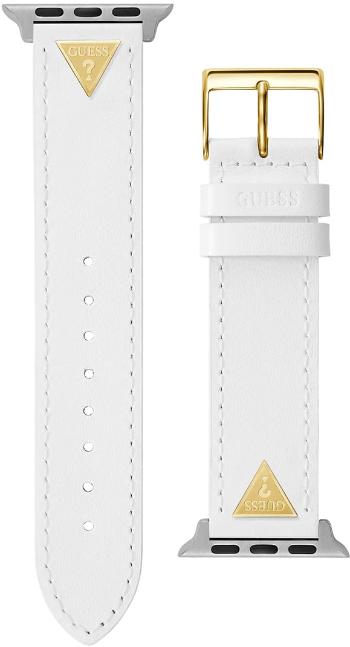 Guess Kožený řemínek pro Apple Watch (38 - 41 mm) - White Triangle CS2006S2