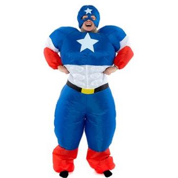 Nafukovací kostým pre dospelých Captain America (HRAbz25289)