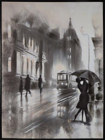 ArtFir Obraz TOWN 625 | biela/sivá 60 x 80 cm