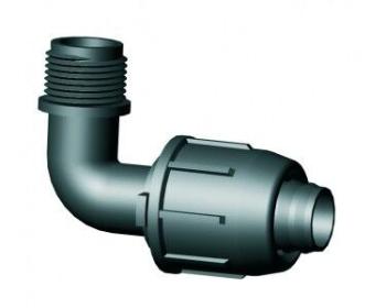 LPE Könyökidom külső menettel 20 x 3/4