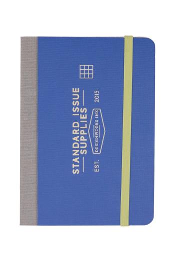 Zápisník Designworks Ink Standard Issue Pocket Journal modrá farba