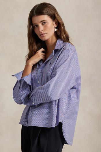 Košeľa Polo Ralph Lauren voľný strih, s klasickým golierom, 211973130