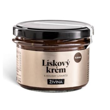 ŽIVINA Lieskový krém kakao s kúskami lieskačov 220 g