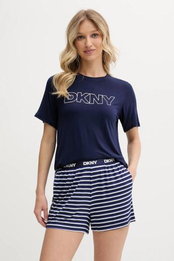 Pyžamo Dkny dámske, tmavomodrá farba, YI70051