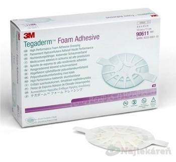 3M TEGADERM Foam Adhesive penové krytie na rany, adhezívne, ovál, 10x11cm, 10ks