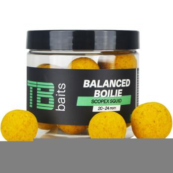 Tb baits vyvážené boilie balanced + atraktor scopex squid 100 g 20-24 mm