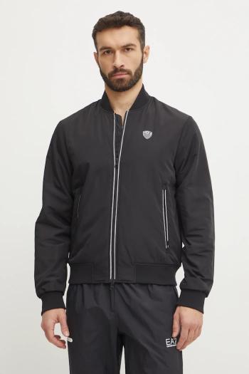 Bunda EA7 Emporio Armani pánska, čierna farba, prechodná, PN7LZ.8NPB12
