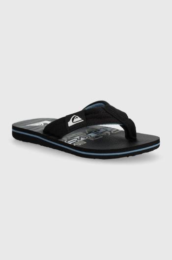 Detské žabky Quiksilver MOLO LAYBACK čierna farba