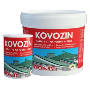 KOVOZIN - Antikorózna farba na kov a pozink cierna 0,7 kg