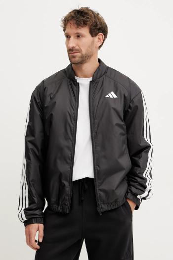 Bunda adidas Essential čierna farba, prechodná, JD1294