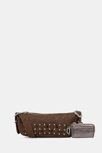 Kabelka Desigual NEW PATCH 1 CHOCO hnedá farba, 25WAXPBO