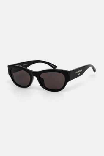 Slnečné okuliare Balenciaga dámske, čierna farba, BB0389SK