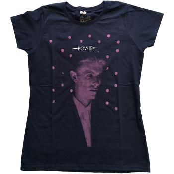 David Bowie tričko Dots Modrá XL