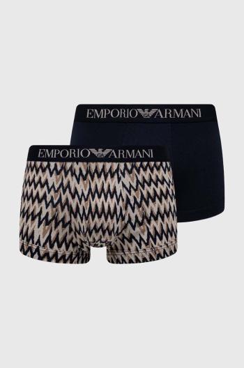 Boxerky Emporio Armani Underwear 2-pak pánske, tmavomodrá farba, 111210 4R504