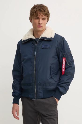 Bunda Alpha Industries B15-3 TT pánska, tmavomodrá farba, zimná