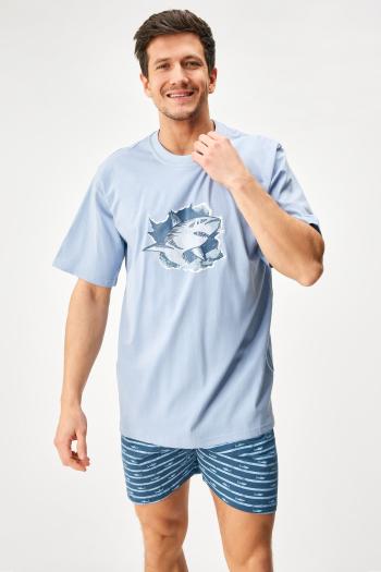 Bavlnené pyžamo Shark krátke
