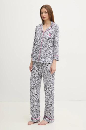 Pyžamo Lauren Ralph Lauren dámske, tmavomodrá farba, ILN92401