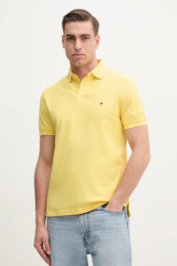Polo tričko Tommy Hilfiger Pánske žlté vzorované MW0MW17770