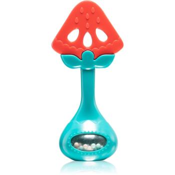 BabyOno Have Fun Teether rágóka csörgővel Tasty Watermelon 1 db