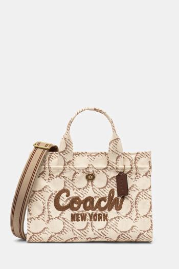 Kabelka Coach béžová farba, CAM70