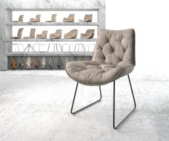 Jedálenská stolička Taimi-Flex taupe vintage black base