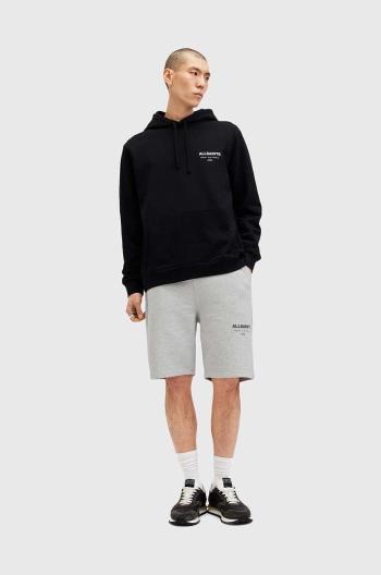 Bavlnené šortky AllSaints UNDRGRND SWEATSHORT šedá farba, M002TC