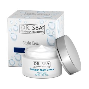 Nočný pleťový krém s kolagénom - 50 ml - Dr. Sea