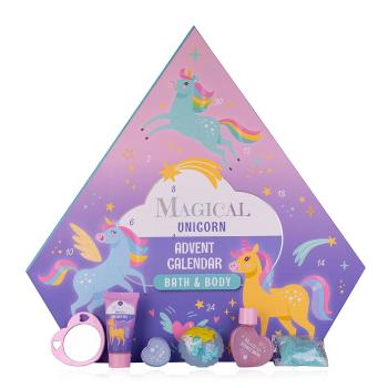 ACCENTRA Adventný kalendár Magical unicorn and mermaid v krabičke v tvare diamantu (obojstranný), 24ks prekvapenia