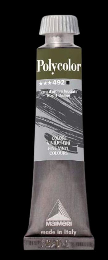 MAIMERI POLYCOLOR - Jemné vinylové farby 492 - burnt umber, 20 ml